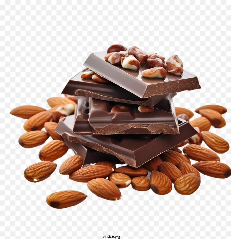 шоколад с миндалем，Шоколад PNG