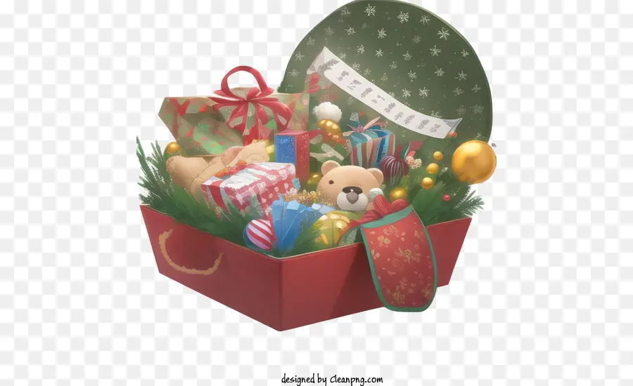 Рождественские Подарки，Рождество коробка PNG