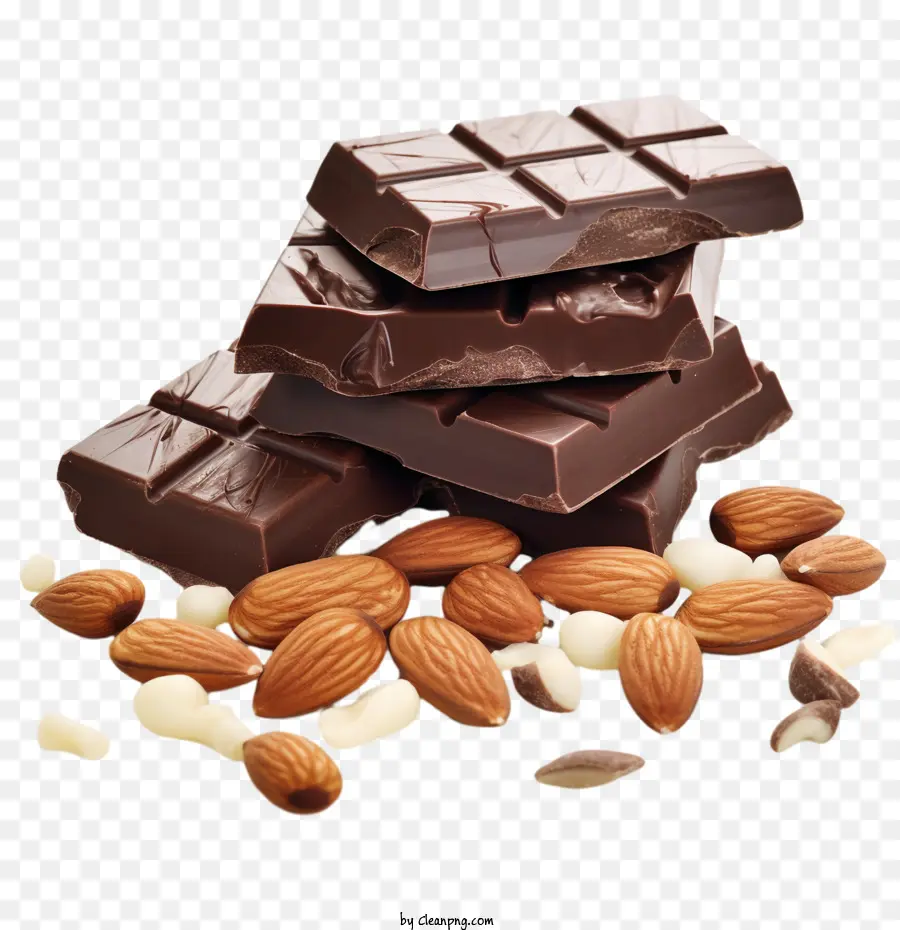 шоколад с миндалем，Шоколад PNG