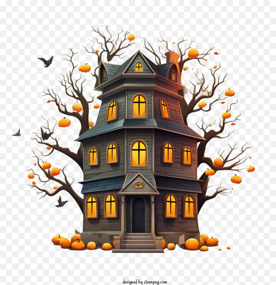 Дом с привидениями，Хэллоуин дома PNG
