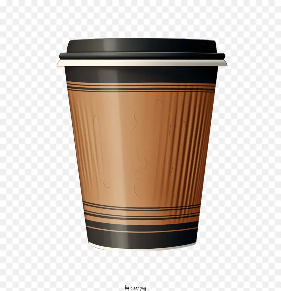 бумажная кофейная чашка，Кофейная чашка коричневой бумаги PNG