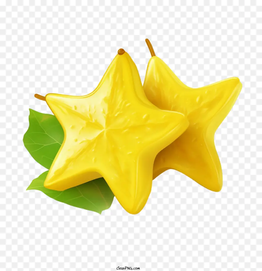 карамбола，желтая звезда PNG
