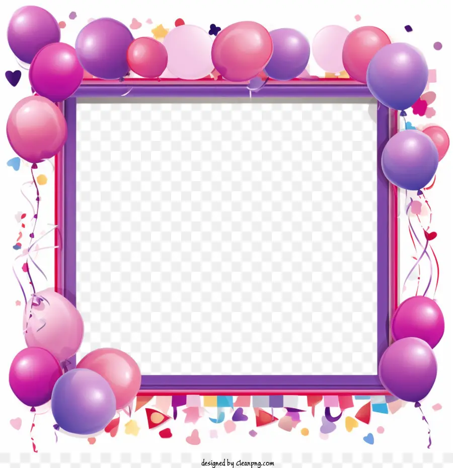 кадр на день рождения，воздушные шары PNG