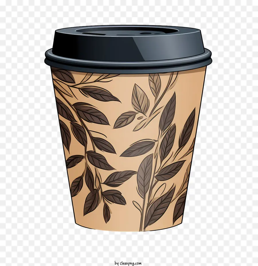 Кофейная чашка коричневой бумаги，Чашка кофе PNG