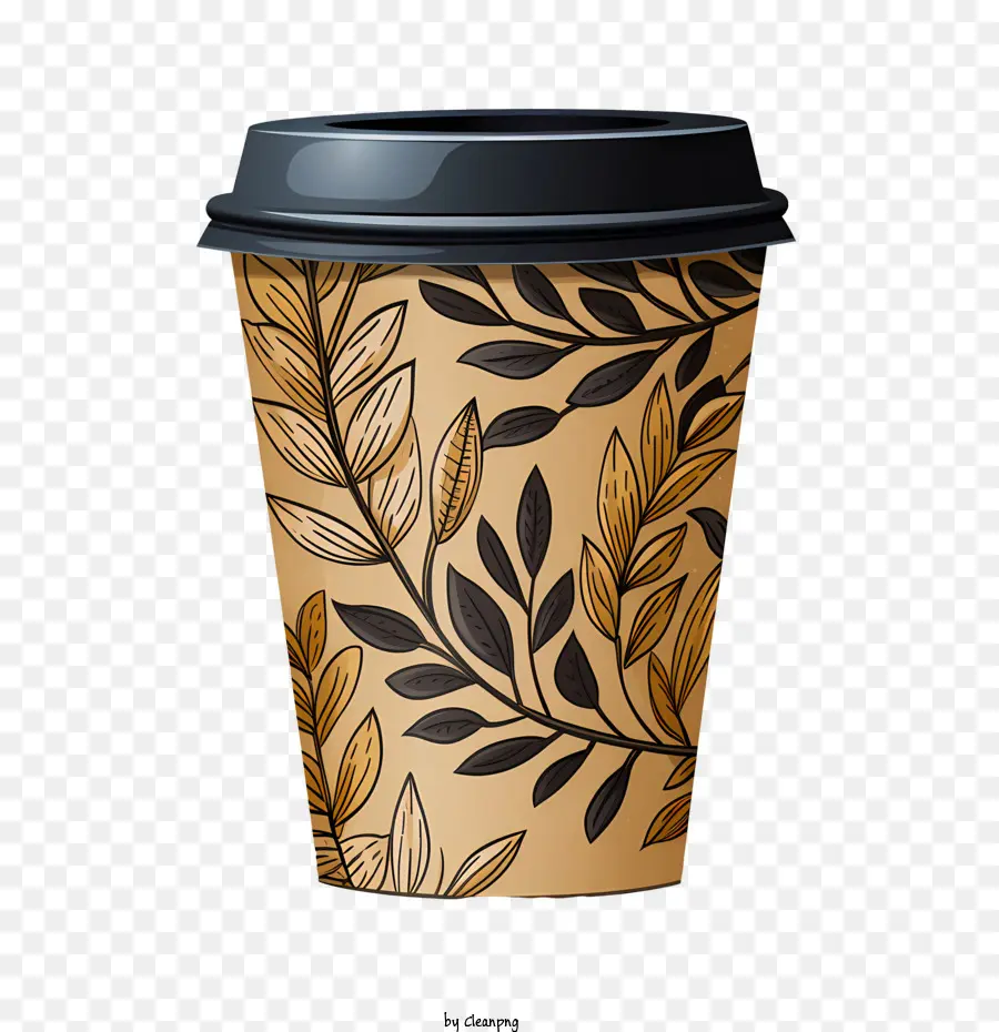 Кофейная чашка коричневой бумаги，коричневый PNG