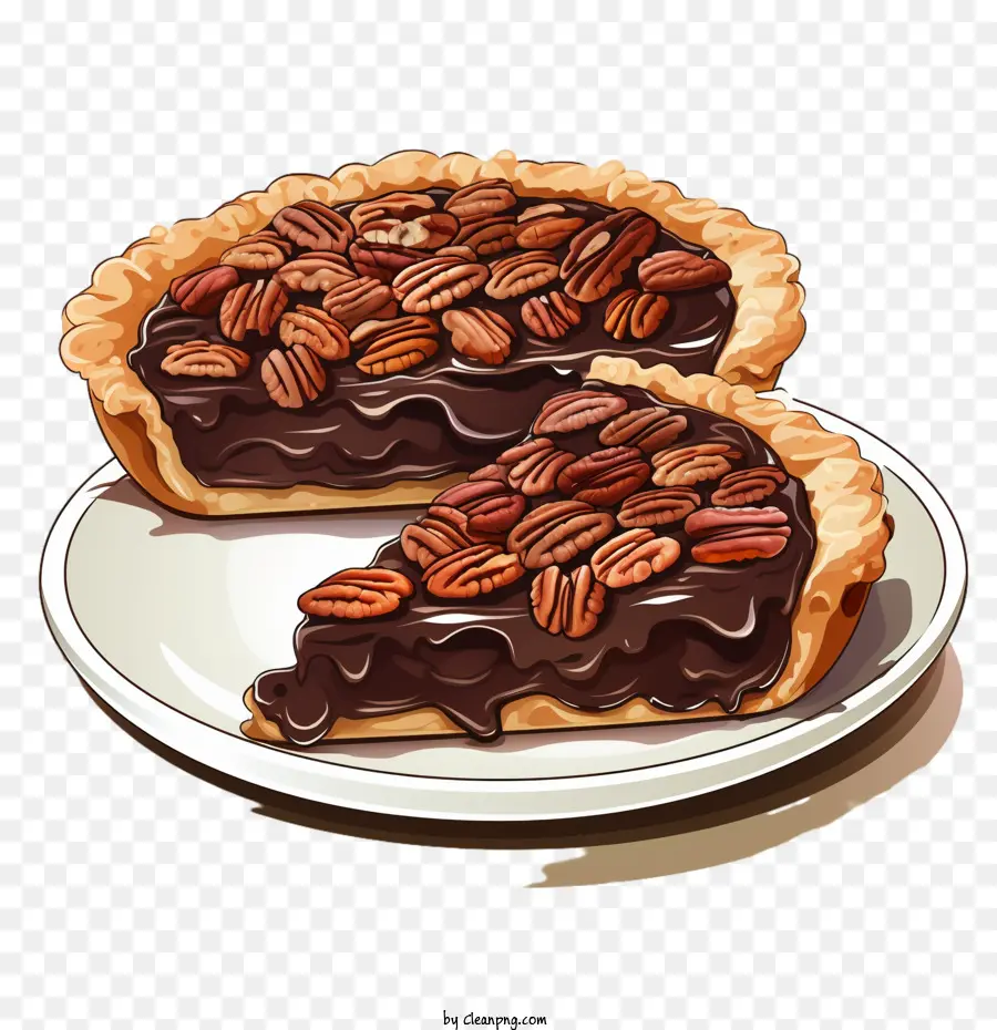 Национальный шоколадный день пирога с орехом пекан，шоколадный пирог PNG