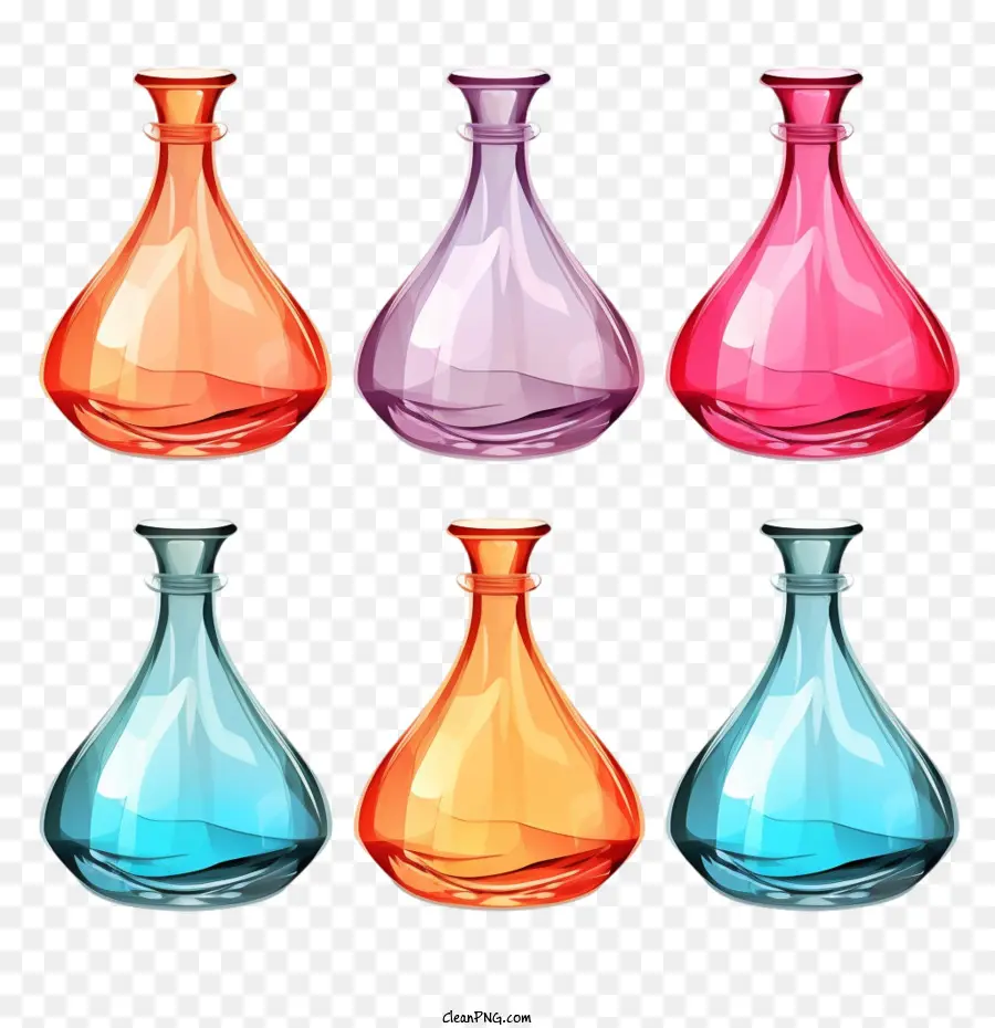 Perfume Bottle，стеклянная ваза PNG