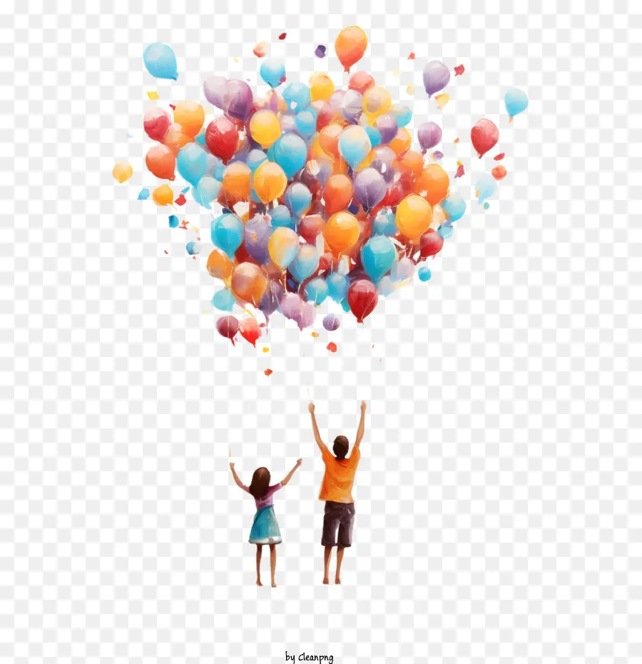 Национальное счастье происходит день，воздушные шары PNG