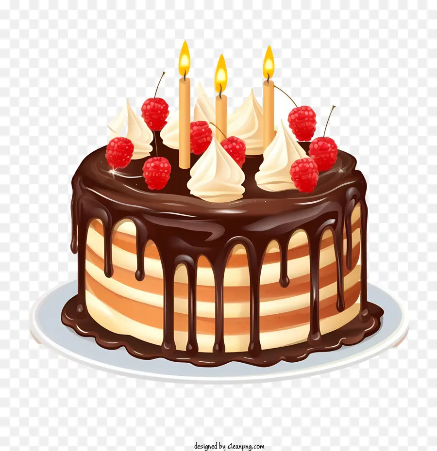 День рождения Торт，Шоколадный торт PNG