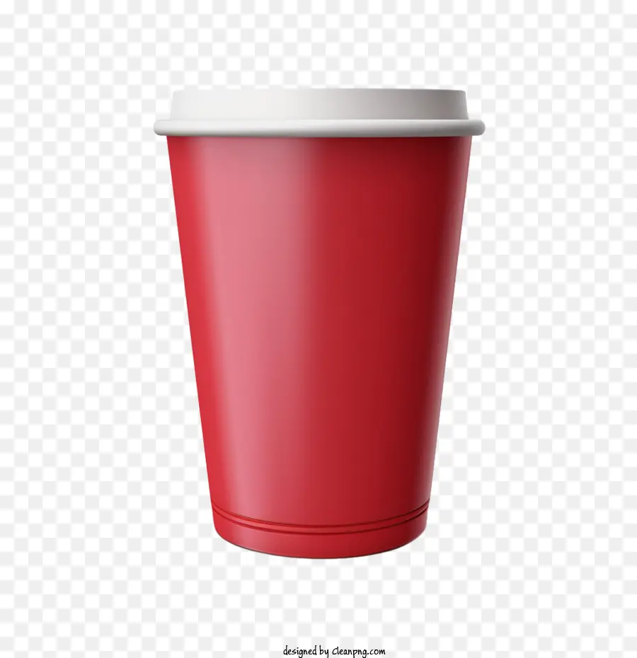 Бумажный стаканчик，красный чашка PNG