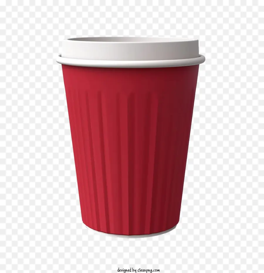 Бумажный стаканчик，Красная кофейная чашка PNG