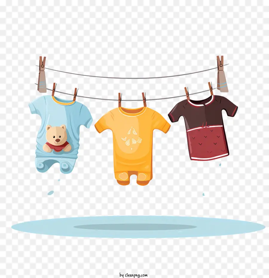вися одежд，Baby Clothes PNG