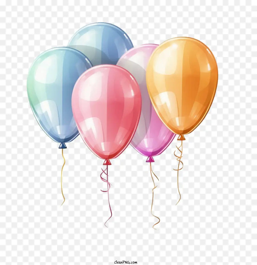 Цвет глянцевые воздушные шары，воздушные шары PNG