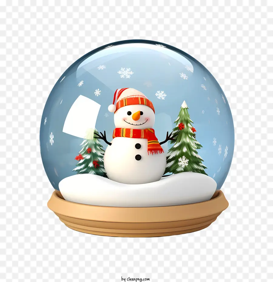Рождественский снежный мяч，Снеговик PNG