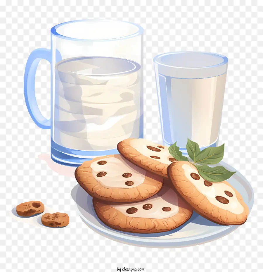 печенье и молоко，Cookie PNG