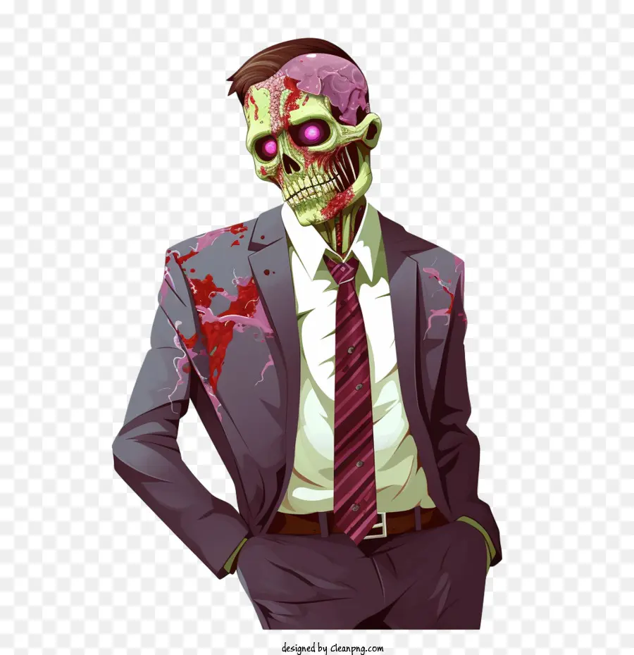 зомби，бизнесмен PNG
