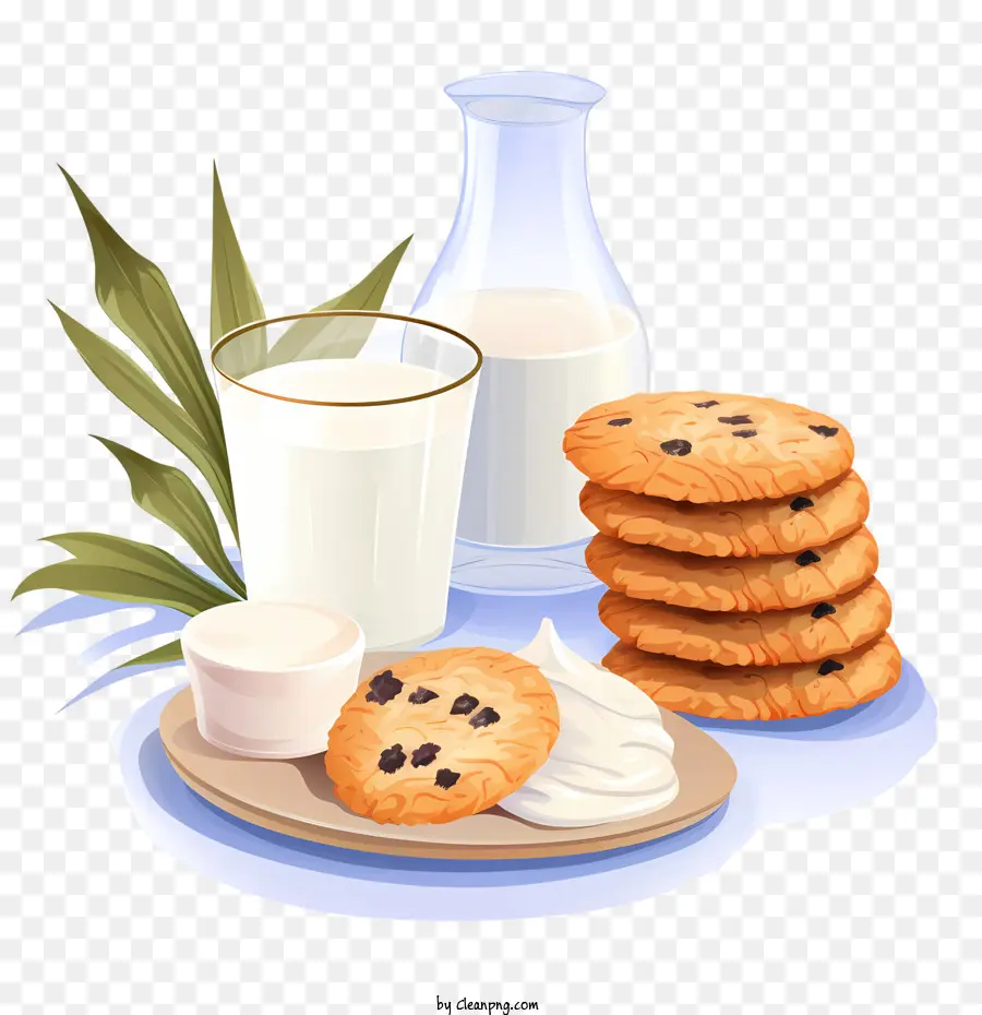 печенье и молоко，Cookie PNG