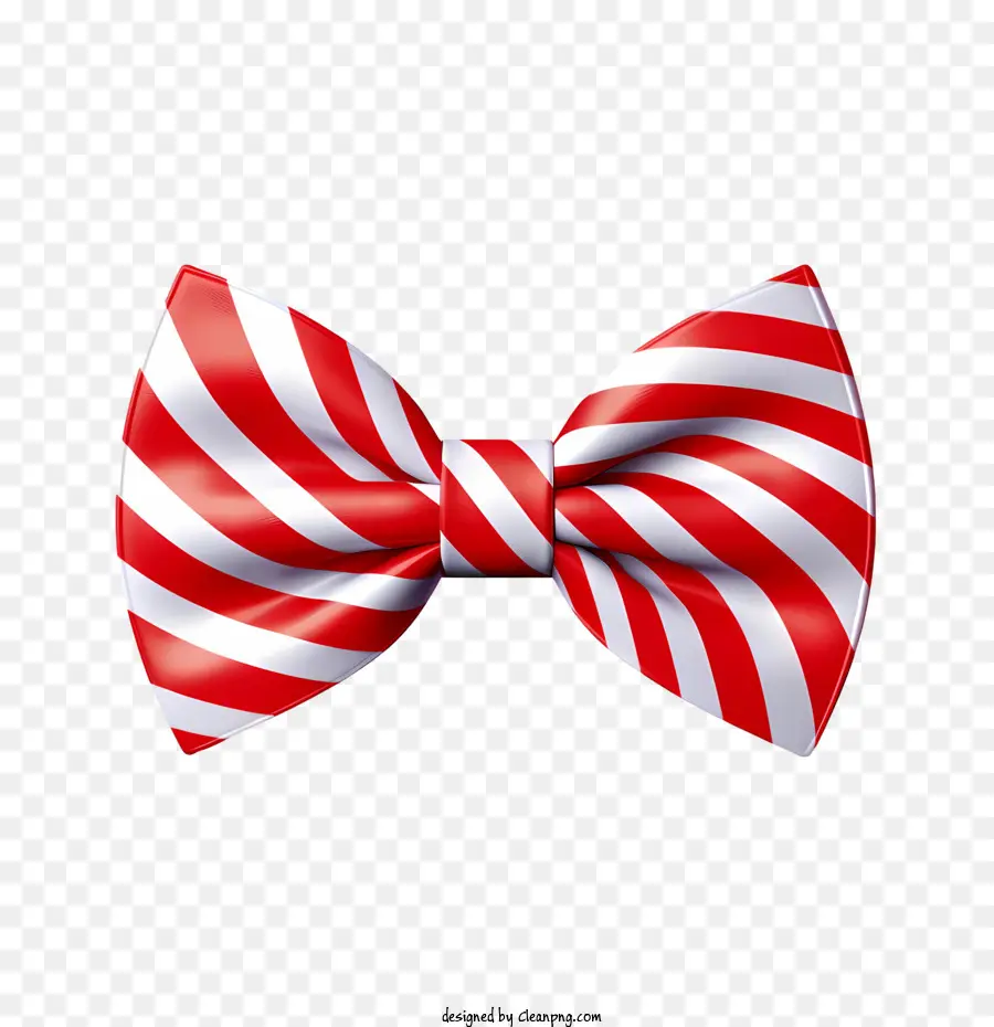 красный галстук бабочка，Красный и белый полосатый галстук бабочки PNG
