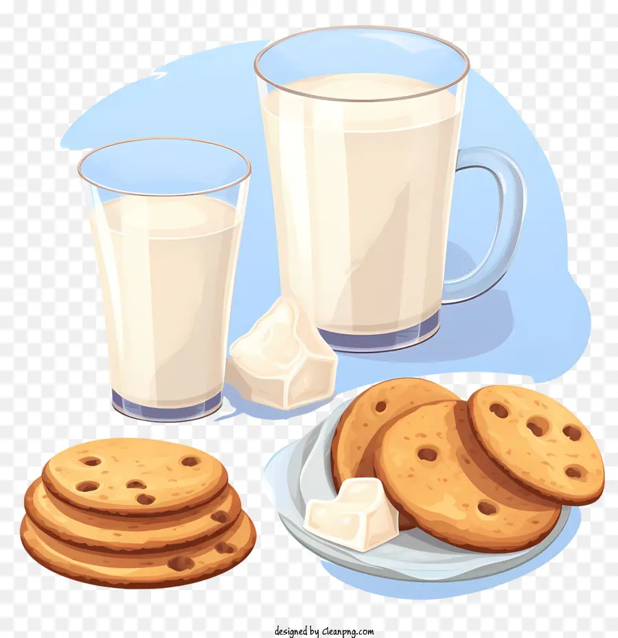 печенье и молоко，Cookie PNG