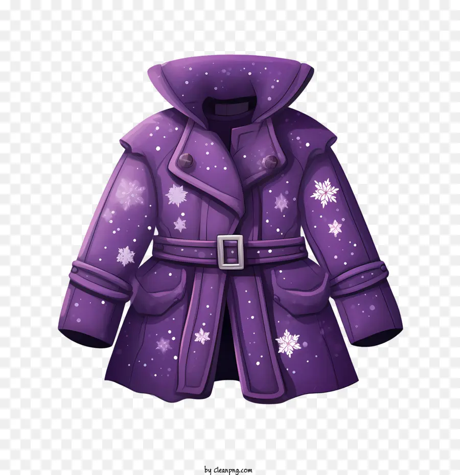 зимнее пальто，фиолетовое пальто PNG