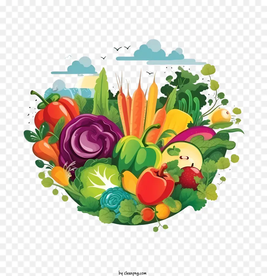 Всемирный вегетарианский день，здоровый PNG