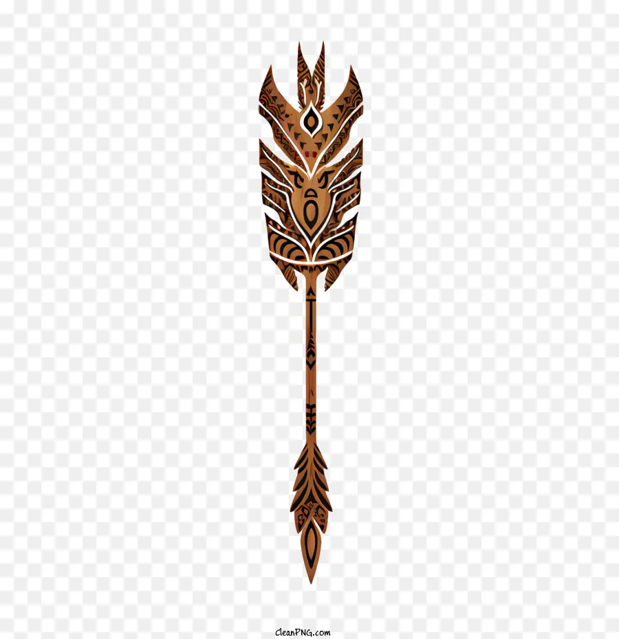 деревянная стрела，племенной стрелка PNG