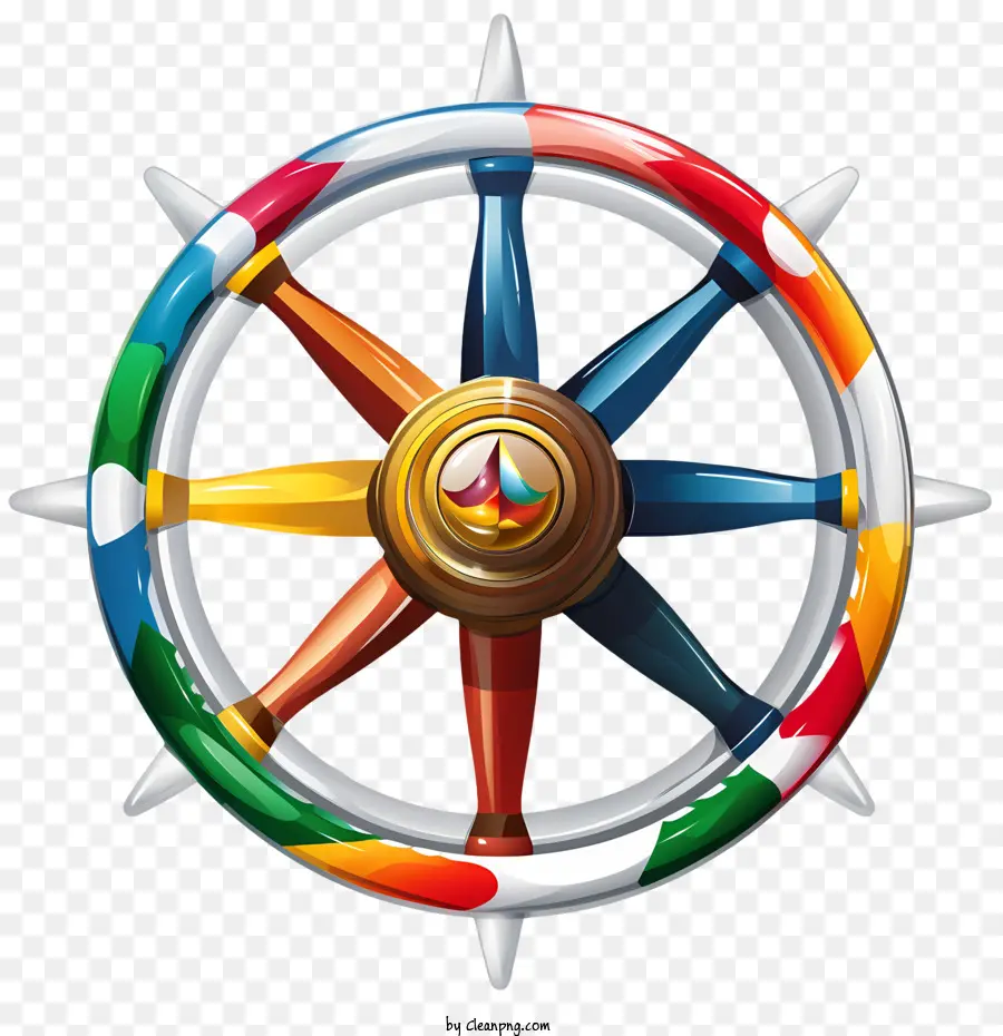 Всемирный день моря，корабль рулевое колесо PNG