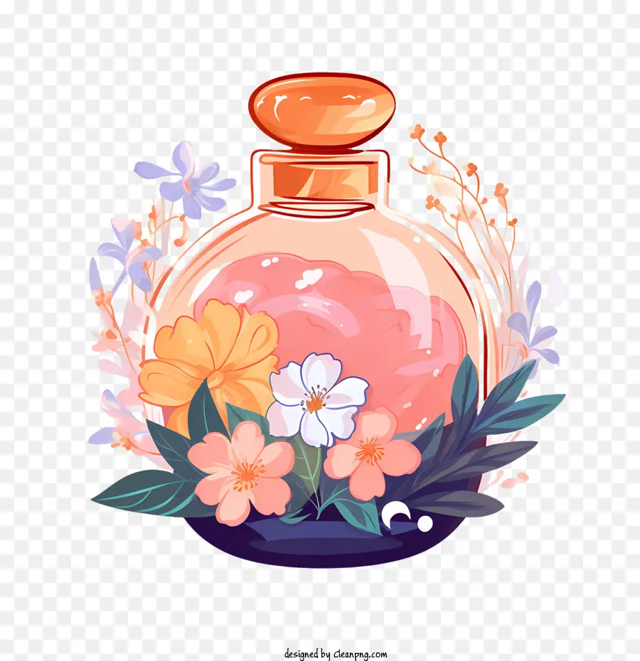 Perfume Bottle，цветочные PNG
