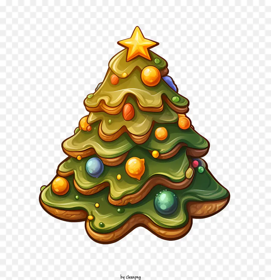 рождественское печенье，Рождественская елка PNG