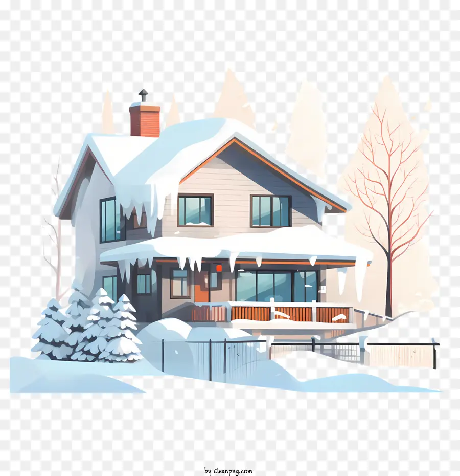 зимний дом，снежный дом PNG
