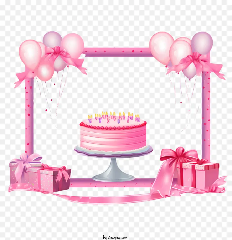 кадр на день рождения，День рождения Торт PNG