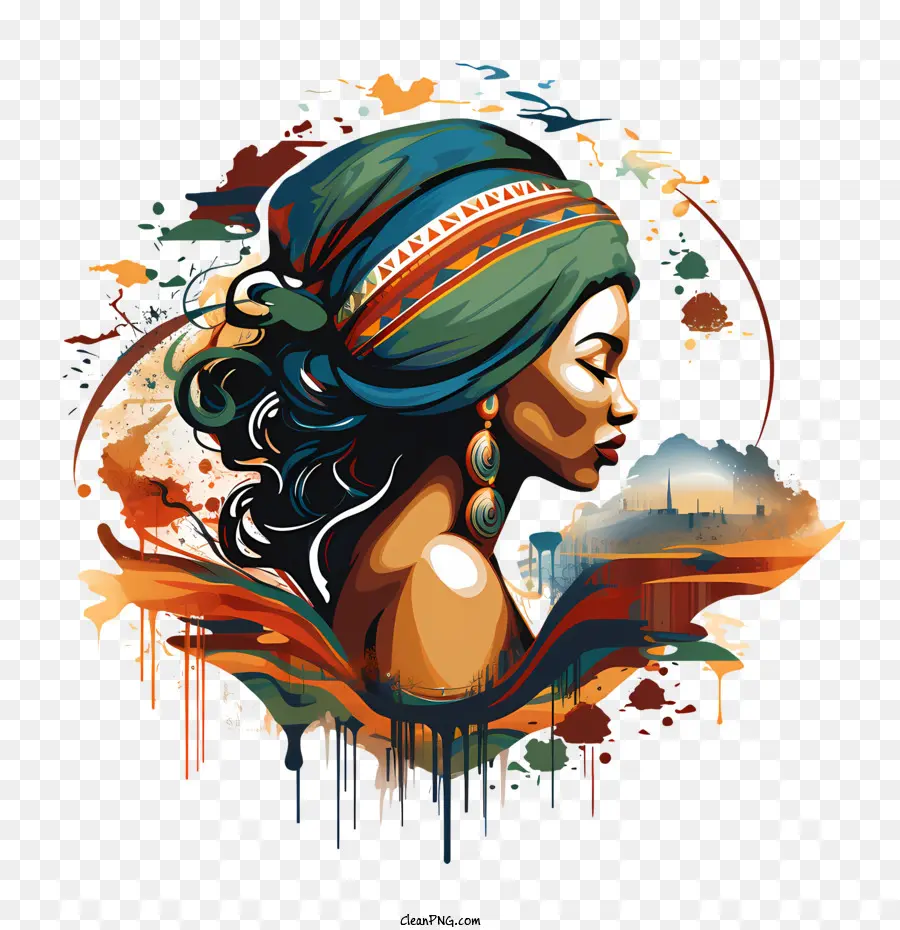 День наследия Южной Африки，африканская женщина PNG