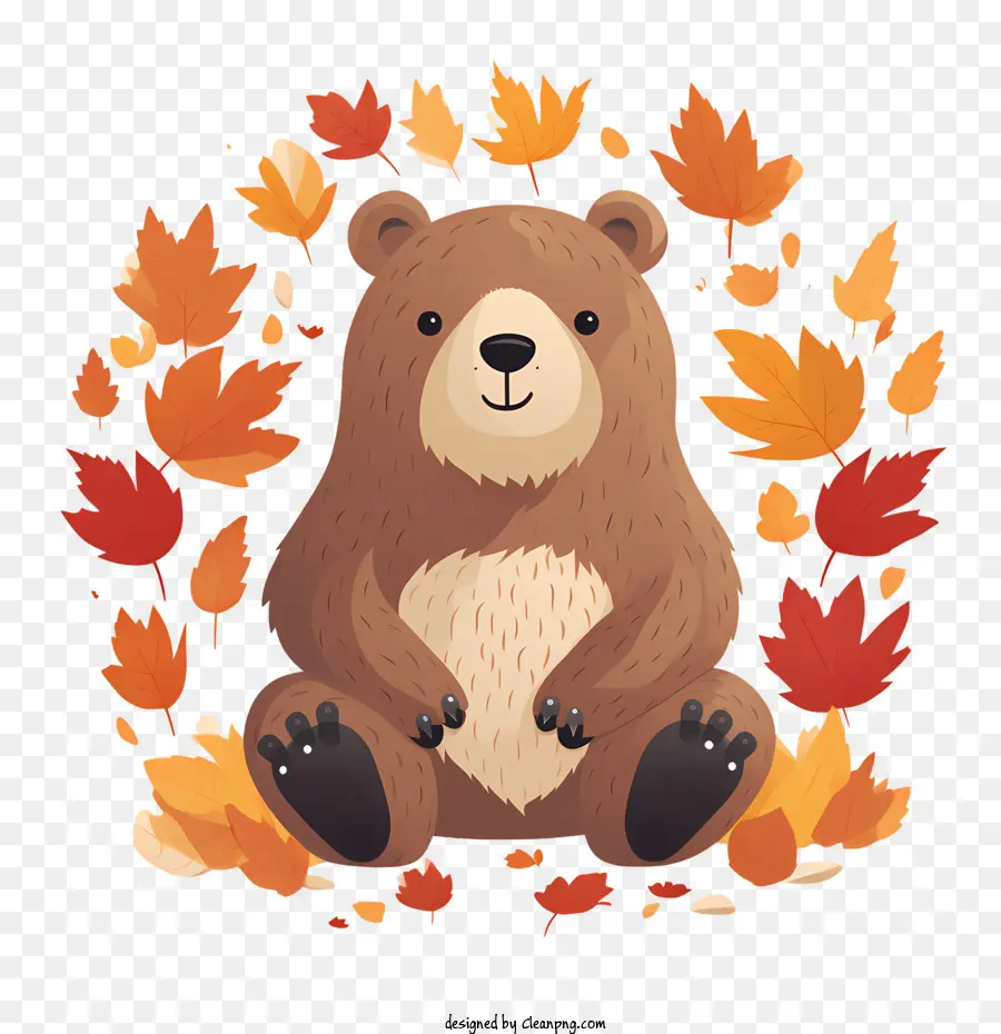 Осенний медведь，медведь PNG