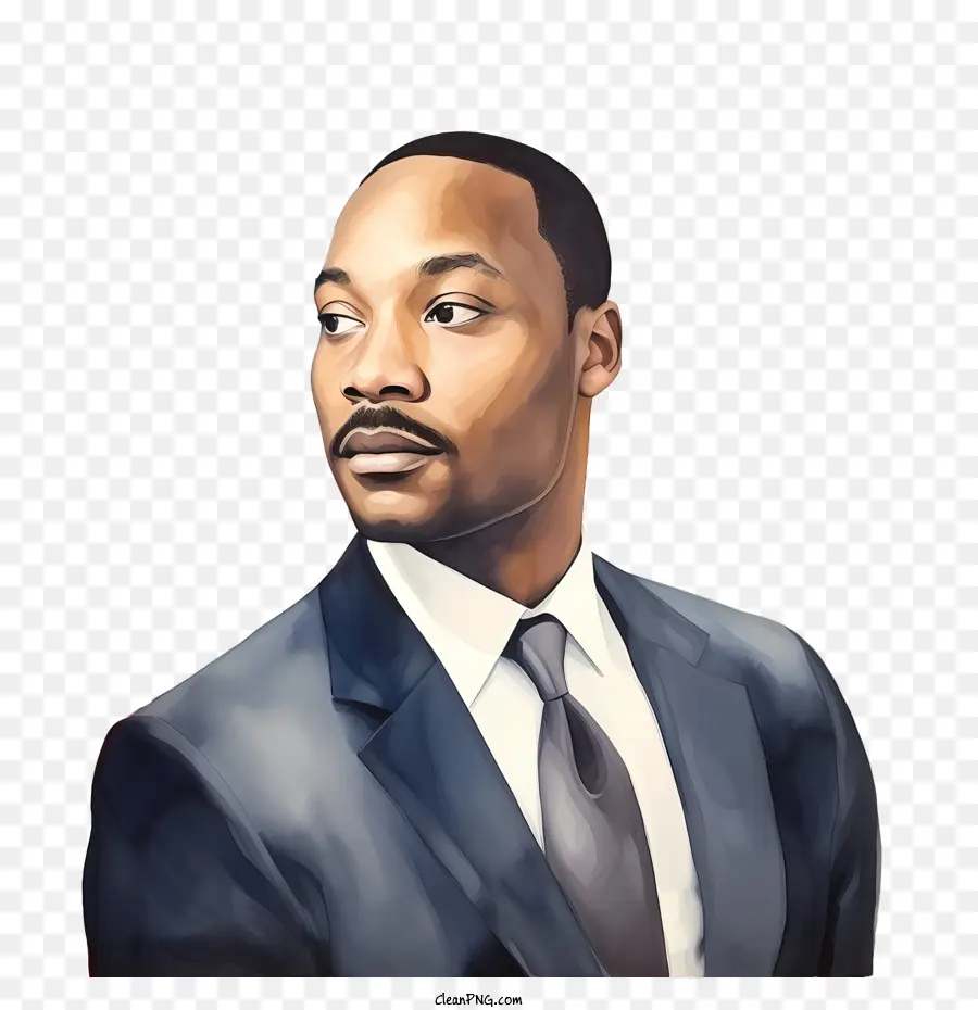 Мартин Лютер Кинг，портрет PNG