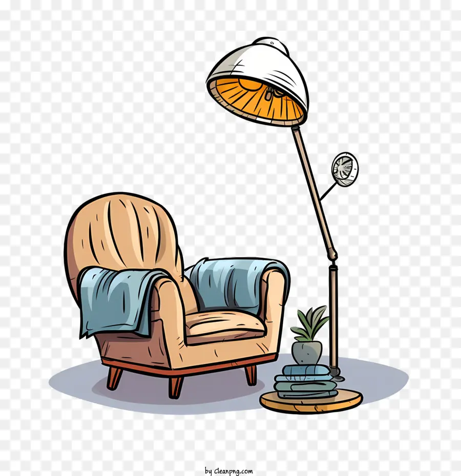 диван и лампа，Лампа PNG