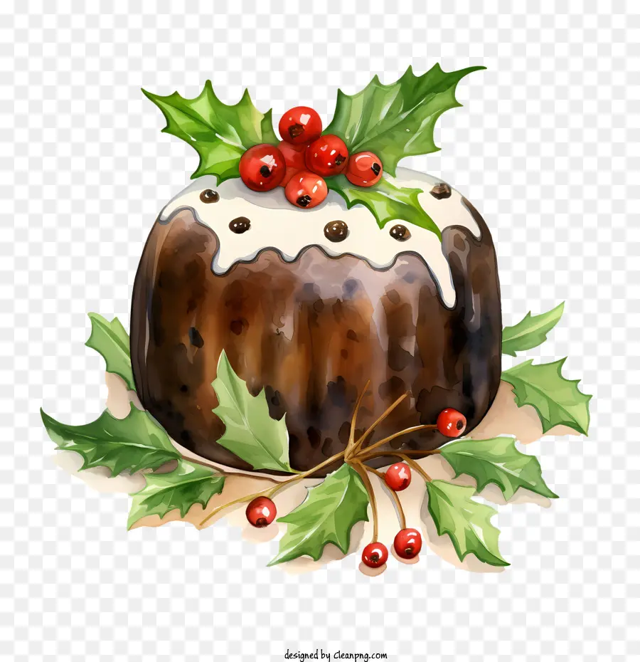 Рождественский пудинг，Рождественский десерт PNG