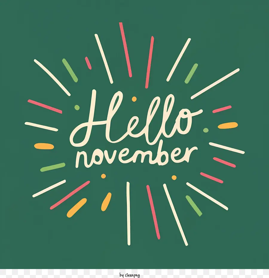 Привет ноябрь，Ноябрьские поздравления PNG