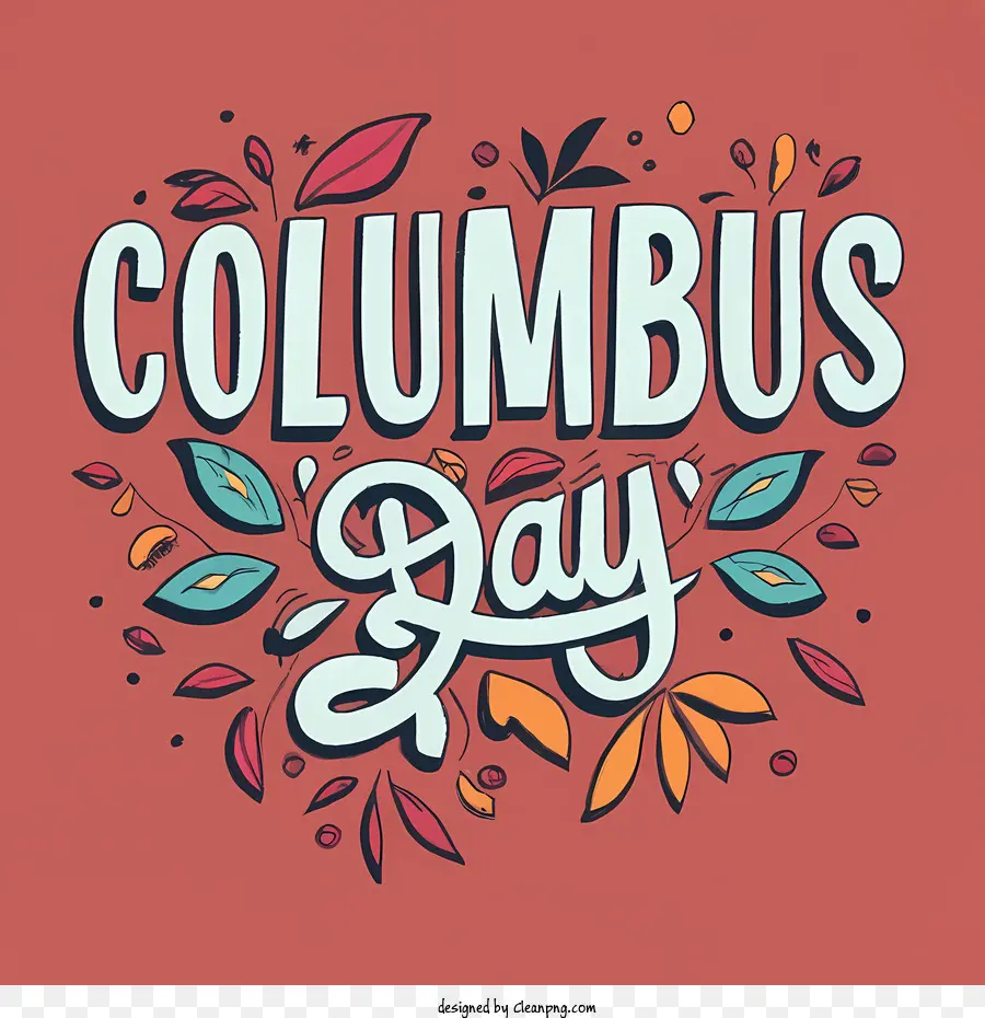 день Колумба，надписи PNG