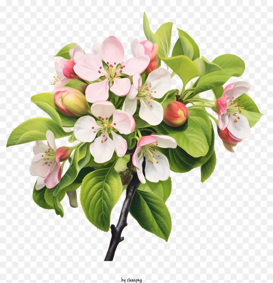 яблоневый цвет，Весенние цветы PNG