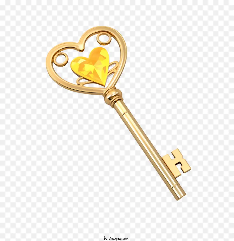 Golden Key，Ключ PNG