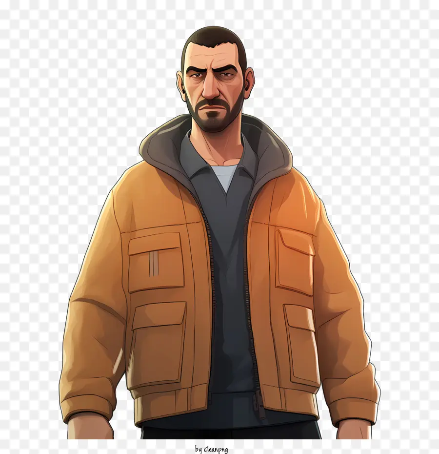 Grand Theft Auto персонаж，борода PNG