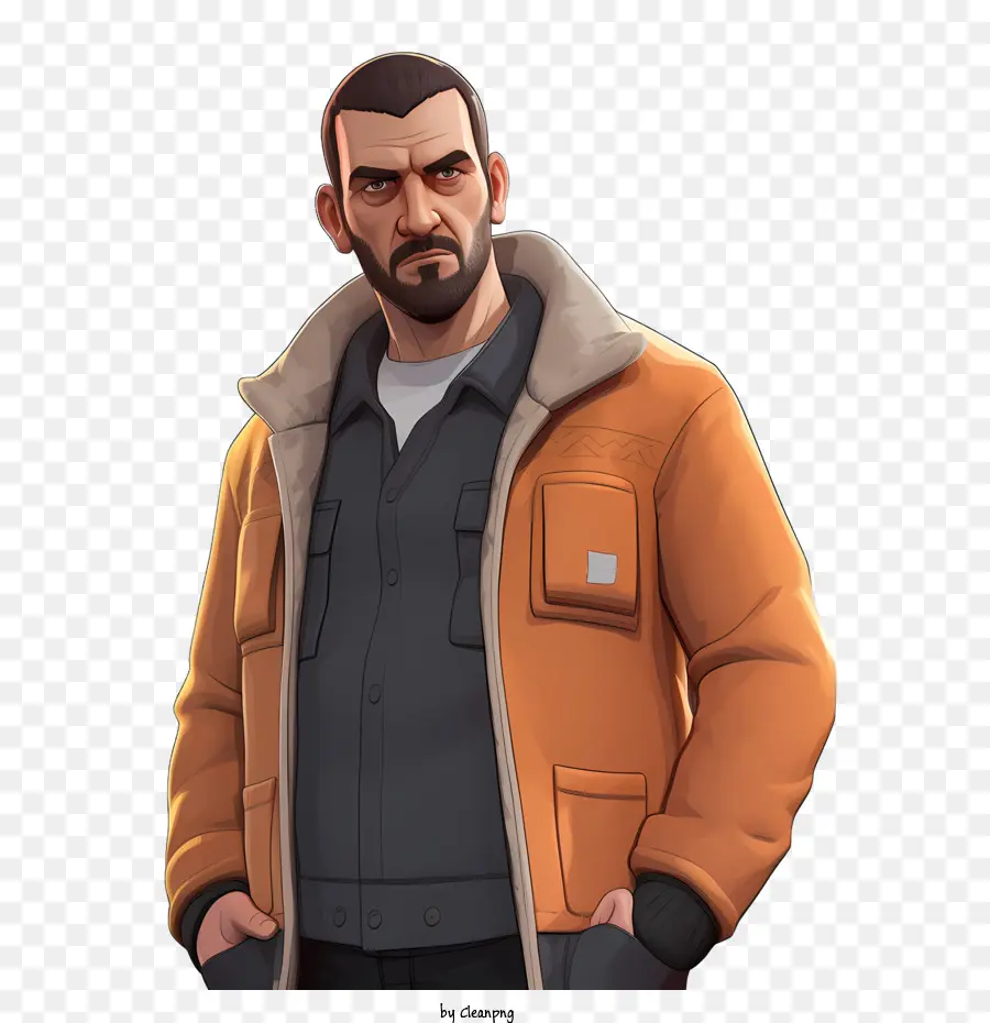 Grand Theft Auto персонаж，Глядя на камеру PNG
