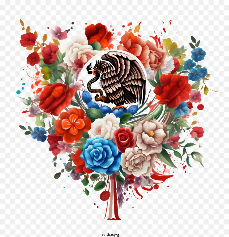День независимости Мексики，цветок PNG