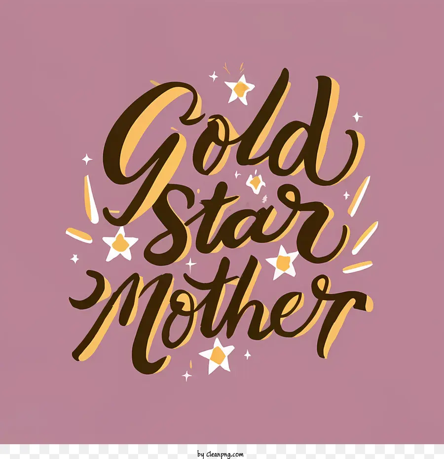 Золотая звезда мать，Мать PNG