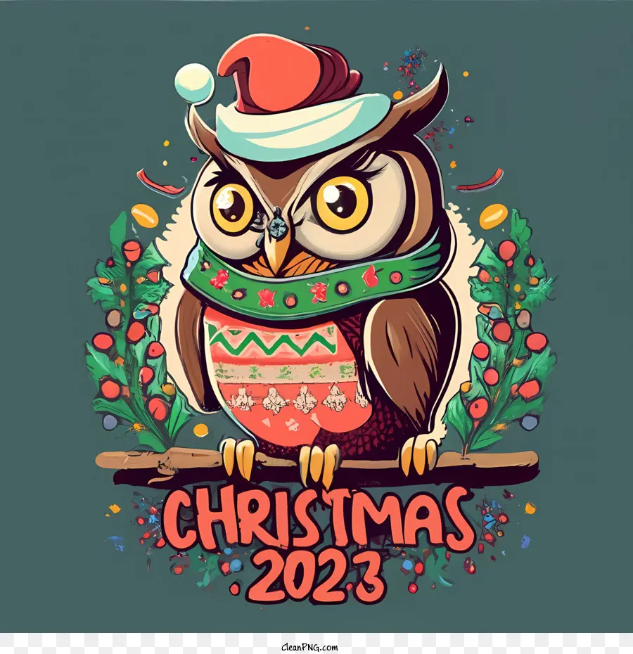 с Рождеством，Рождество 2023 PNG