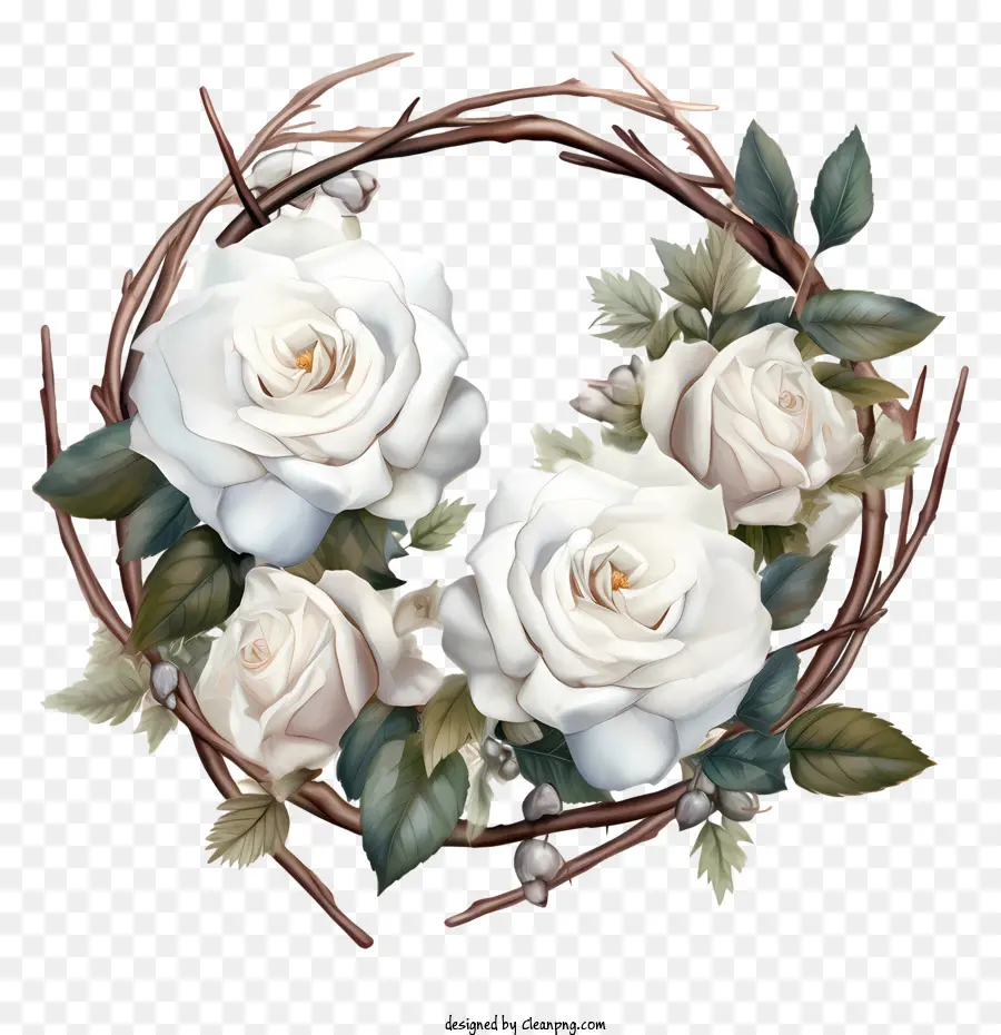 Белая розовая цветок，Белые Розы PNG