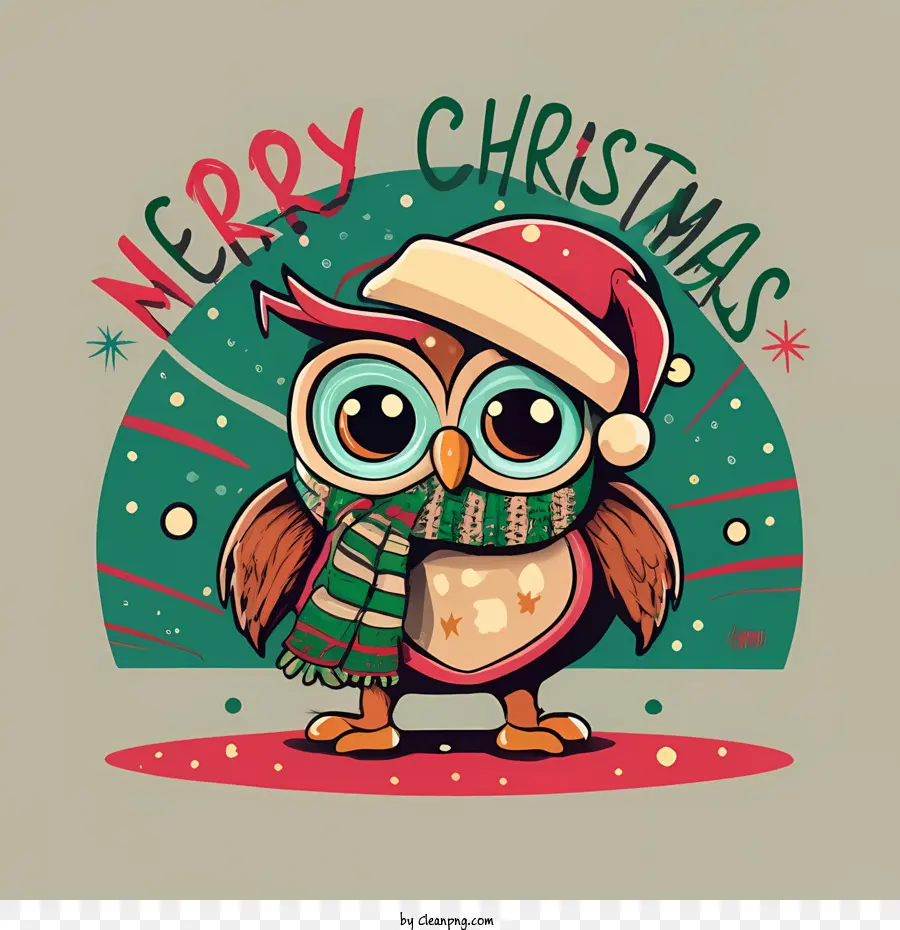 с Рождеством，симпатичные сова PNG