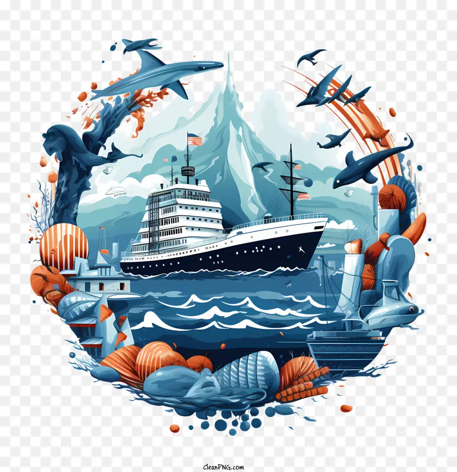 Всемирный день моря，Steamship PNG