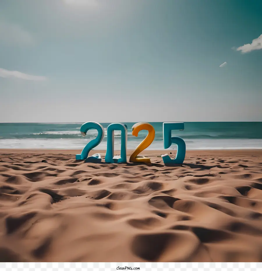 2025 С Новым годом，2025 Word Art PNG