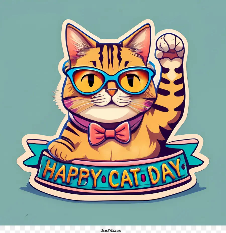 Глобальный день кошек，С Днем кошки PNG